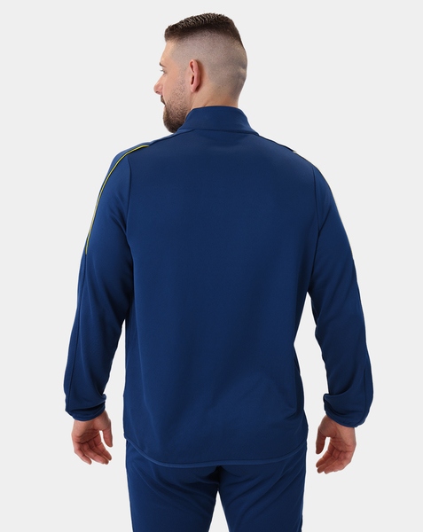 JAKO Ziptop CLASSICO – Wygodna bluza zapinana na zamek błyskawiczny do treningu i uprawiania sportu. Design tej bluzy treningowej został zredukowany do tego, co najważniejsze. Bluzka zapinana na suwak CLASSICO ma klasyczne barwy drużynowe. Zamek błyskawiczny z przodu, mankiety i góra wykończone elastyczną lamówką oraz garaż zamka gwarantują wyjątkowo wysoki komfort noszenia. Zintegrowany system JAKO KEEP DRY odprowadza wilgoć wytwarzaną przez ciało bezpośrednio na powierzchnię materiału. Dzięki temu bluza z zamkiem błyskawicznym pozostaje sucha, sportowiec nie wychładza się i czuje się komfortowo w bluzie z zamkiem błyskawicznym CLASSICO nawet przy największym wysiłku. Bluzka zapinana na suwak dostępna jest w 10 różnych kolorach i rozmiarach 128-164 dla dzieci oraz S-3XL dla kobiet i mężczyzn.