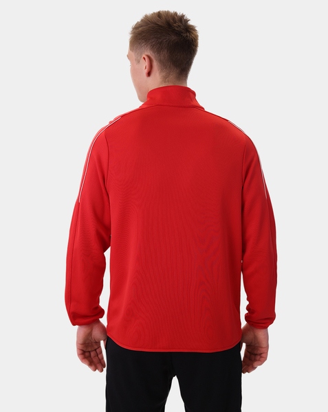JAKO Ziptop CLASSICO – Wygodna bluza zapinana na zamek błyskawiczny do treningu i uprawiania sportu. Design tej bluzy treningowej został zredukowany do tego, co najważniejsze. Bluzka zapinana na suwak CLASSICO ma klasyczne barwy drużynowe. Zamek błyskawiczny z przodu, mankiety i góra wykończone elastyczną lamówką oraz garaż zamka gwarantują wyjątkowo wysoki komfort noszenia. Zintegrowany system JAKO KEEP DRY odprowadza wilgoć wytwarzaną przez ciało bezpośrednio na powierzchnię materiału. Dzięki temu bluza z zamkiem błyskawicznym pozostaje sucha, sportowiec nie wychładza się i czuje się komfortowo w bluzie z zamkiem błyskawicznym CLASSICO nawet przy największym wysiłku. Bluzka zapinana na suwak dostępna jest w 10 różnych kolorach i rozmiarach 128-164 dla dzieci oraz S-3XL dla kobiet i mężczyzn.