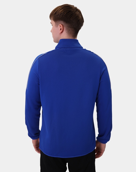 JAKO Ziptop CLASSICO – Wygodna bluza zapinana na zamek błyskawiczny do treningu i uprawiania sportu. Design tej bluzy treningowej został zredukowany do tego, co najważniejsze. Bluzka zapinana na suwak CLASSICO ma klasyczne barwy drużynowe. Zamek błyskawiczny z przodu, mankiety i góra wykończone elastyczną lamówką oraz garaż zamka gwarantują wyjątkowo wysoki komfort noszenia. Zintegrowany system JAKO KEEP DRY odprowadza wilgoć wytwarzaną przez ciało bezpośrednio na powierzchnię materiału. Dzięki temu bluza z zamkiem błyskawicznym pozostaje sucha, sportowiec nie wychładza się i czuje się komfortowo w bluzie z zamkiem błyskawicznym CLASSICO nawet przy największym wysiłku. Bluzka zapinana na suwak dostępna jest w 10 różnych kolorach i rozmiarach 128-164 dla dzieci oraz S-3XL dla kobiet i mężczyzn.